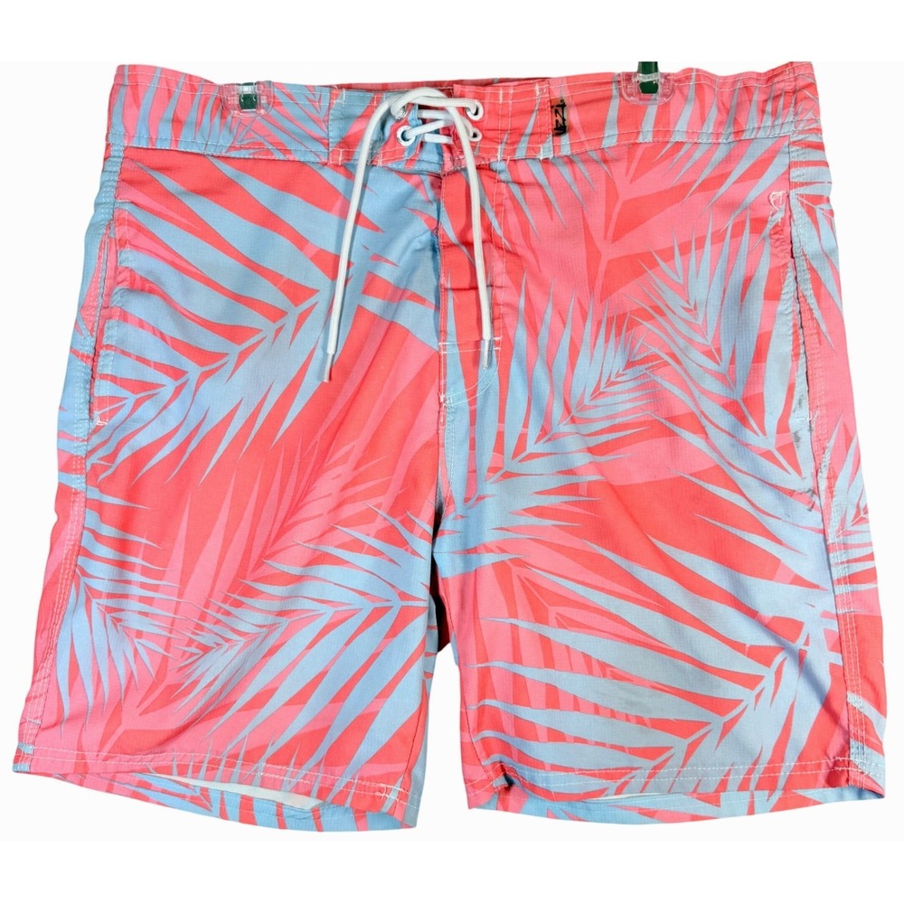 Uzzi Active Wear Swim Trunks Board Shorts Mens Large Lined Drawstring Closure